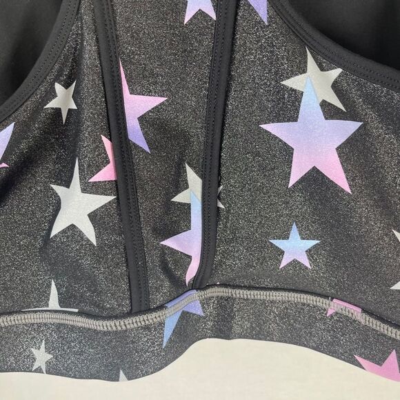 Torrid Active Longline Grey Starshine Sport Bra Sz 4X - Picture 4 of 6